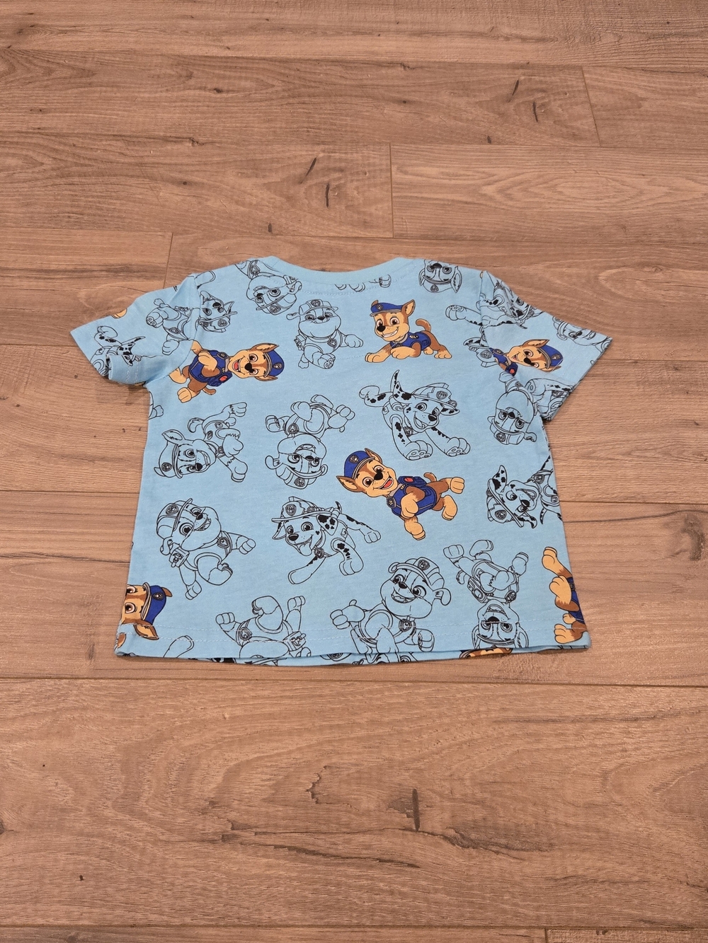 🌻 NWT PAW Patrol Blue Allover Print Graphic Tee 12M Brand New with Tags! - Picture 6 of 6